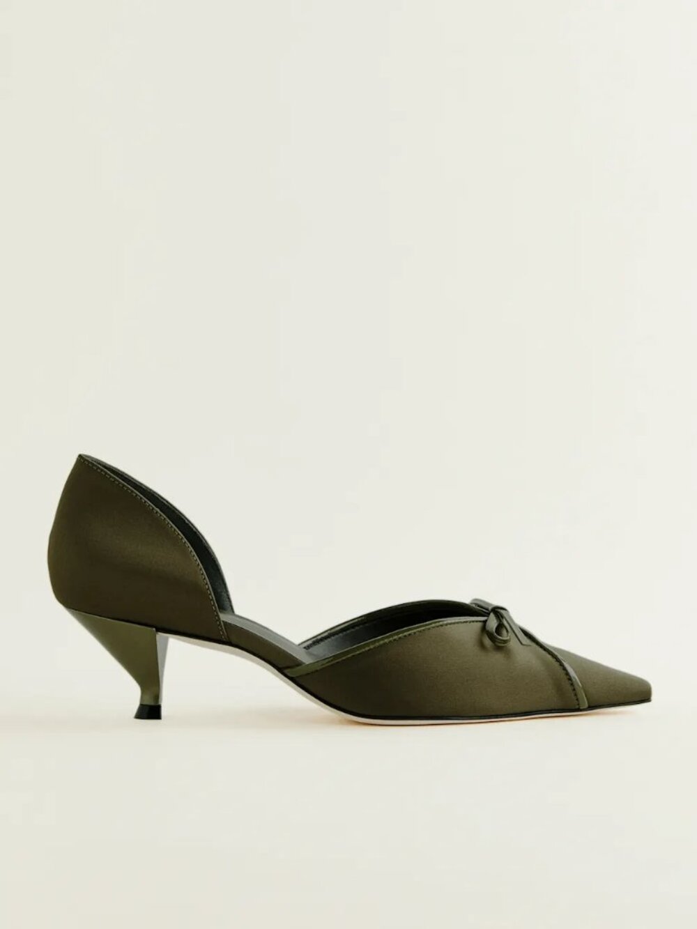 Reformation Nunzia Kitten Pump Green - Size 9